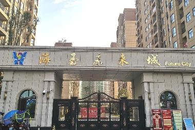 湖北恩施海玉未来城阳台护栏百叶窗铝艺门项目案例